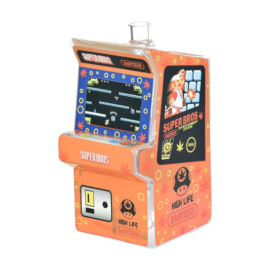 Dabtized Arcade LED Bubbler Dab Straw & Dry Herb Pipe - 7.5"