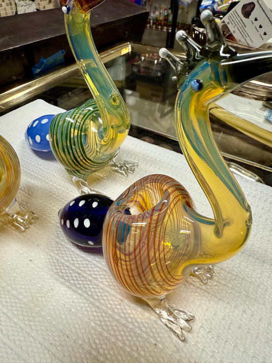 Ripkitty 5” Peacock Dry Herb Hand Pipe