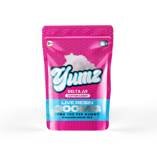 THC Gummies - Delta 9 THC - YUMZ LAB - Cotton Candy