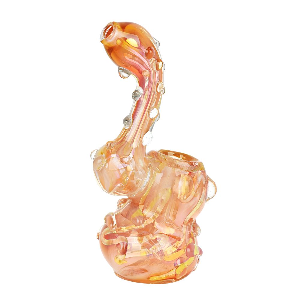 Full Blown Marble Golden Bubbler - 5.75"