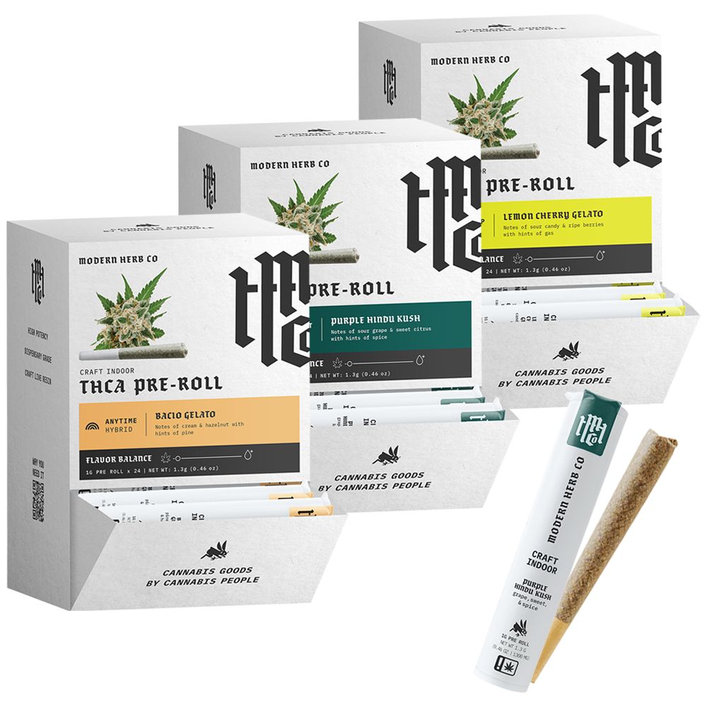 Pre-rollo de THCA de Modern Herb Co | 1 g | Expositor de 24 unidades