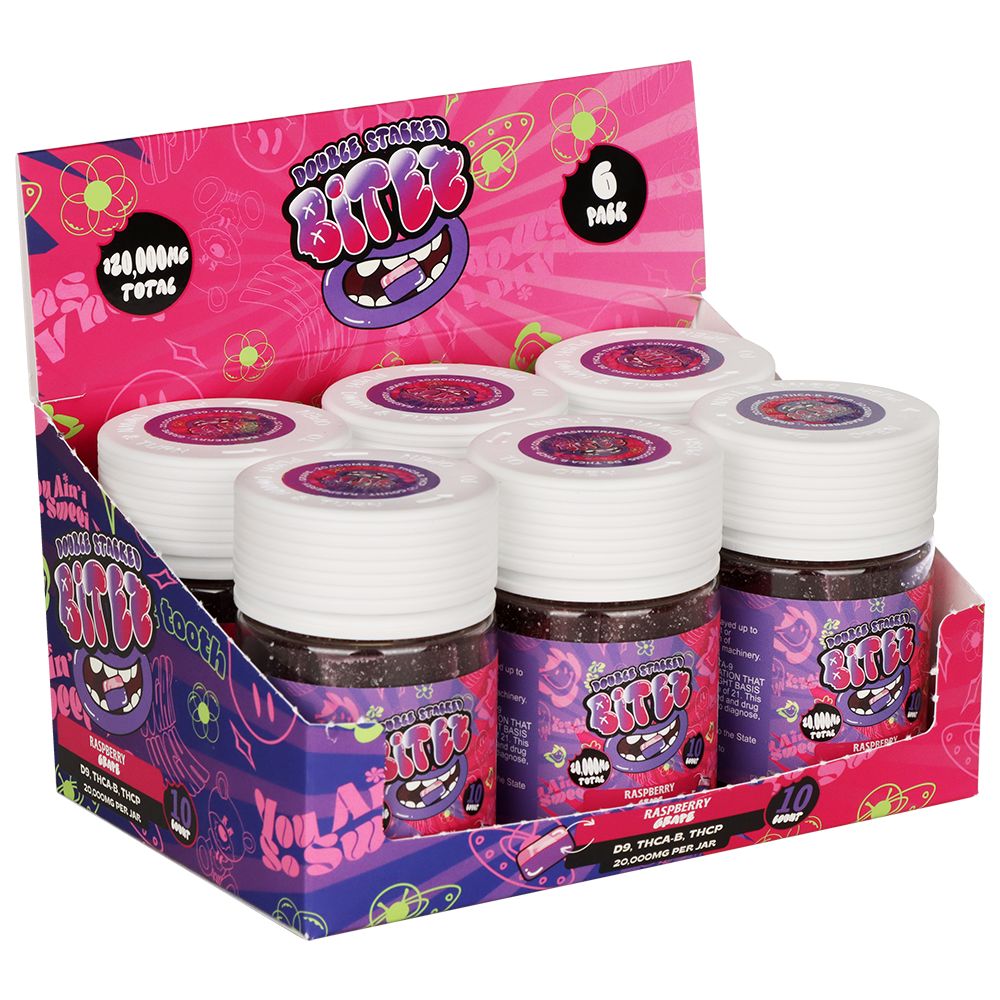 Double Stacked THC Bitez | 20000mg | 10pc | 6pk Display
