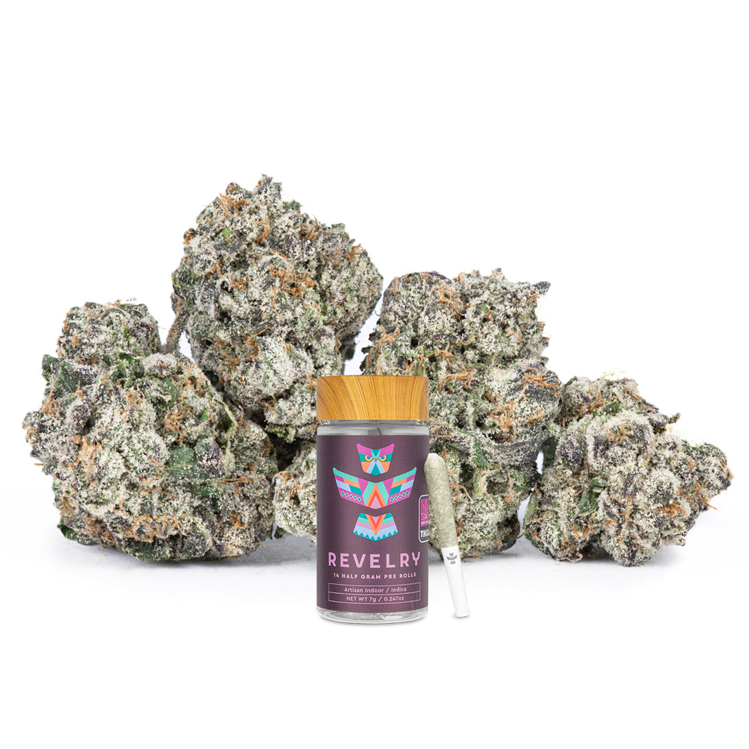 Frosted Runtz Pre-rollos Revelry Frosted Runtz con THCA (paquete de 14) – Highest Plain