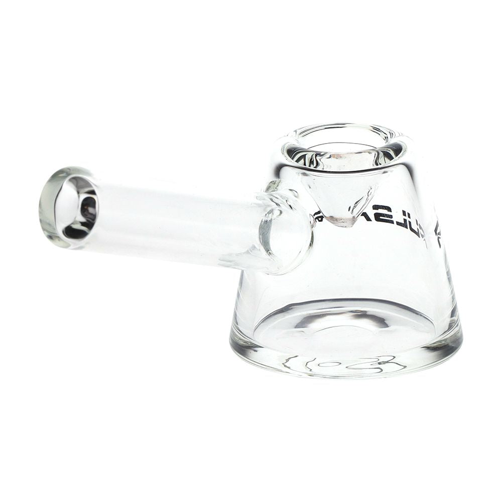 Pulsar Slant Neck Beaker Glass Water Pipe Zippered Case Travel Kit - 7" / Clear