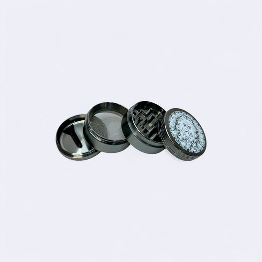 Green Man Gray 4-Piece Aluminum Grinder, 2"