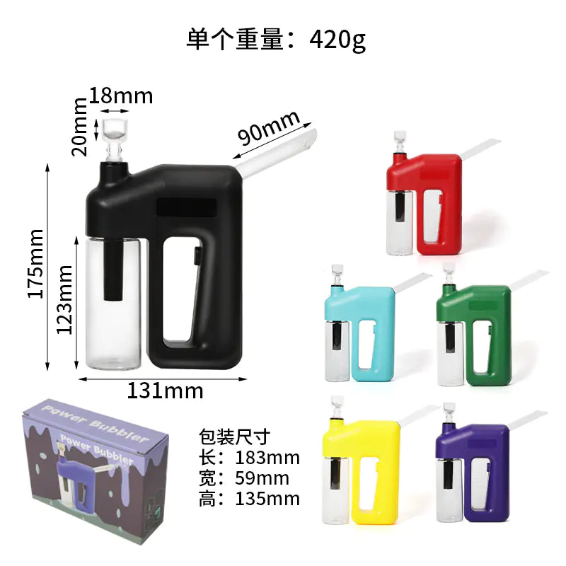 Portable Glass and Plastic Electronic Water Pipe