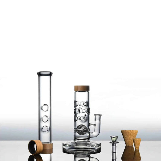 Bong Vitae Glass 18" Swiss Sphere + Trio Origin