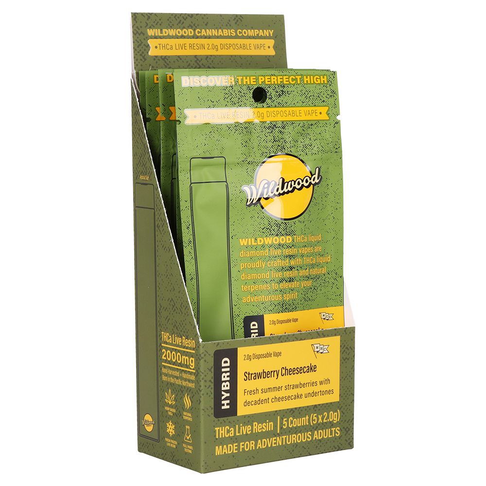 Wildwood Dispensary Grade Live Resin THCA Disposable | 2g | 5ct Display