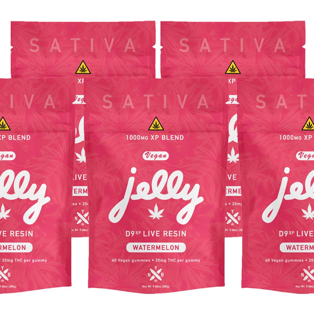 Not Your Bakery Jelly D9XP Vegan Gummies | 1000mg | 40pc | 5pk Bundle