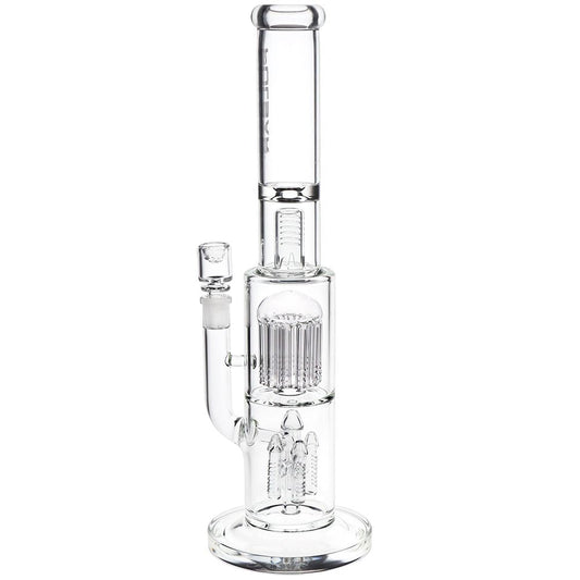 Pulsar Double Chamber Rocket Perc Chugger Glass Water Pipe - 15.25" / 14mm F