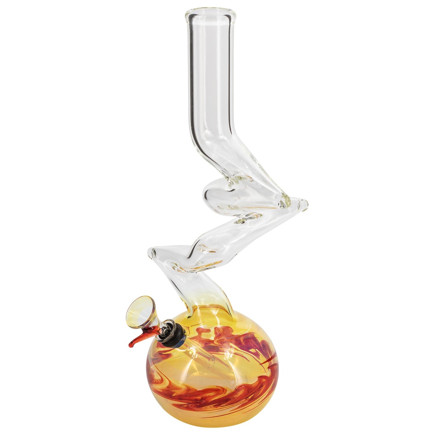 LA Pipes "Switchback" Bubble Base Bong