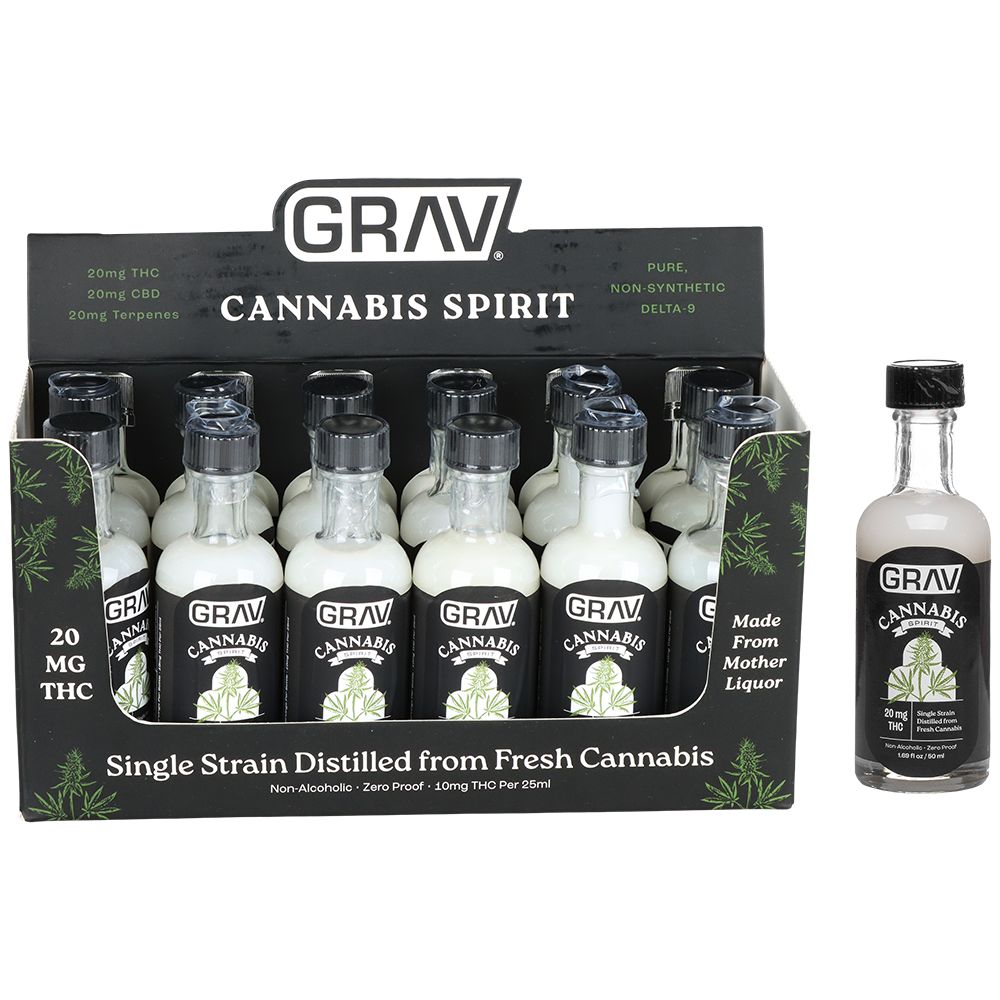 GRAV Black Label D9 THC Spirits - 20mg / 50ML 12ct