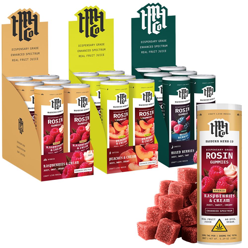 Modern Herb Co Rosin Gummies | 300mg | 30pc | 6pk Display