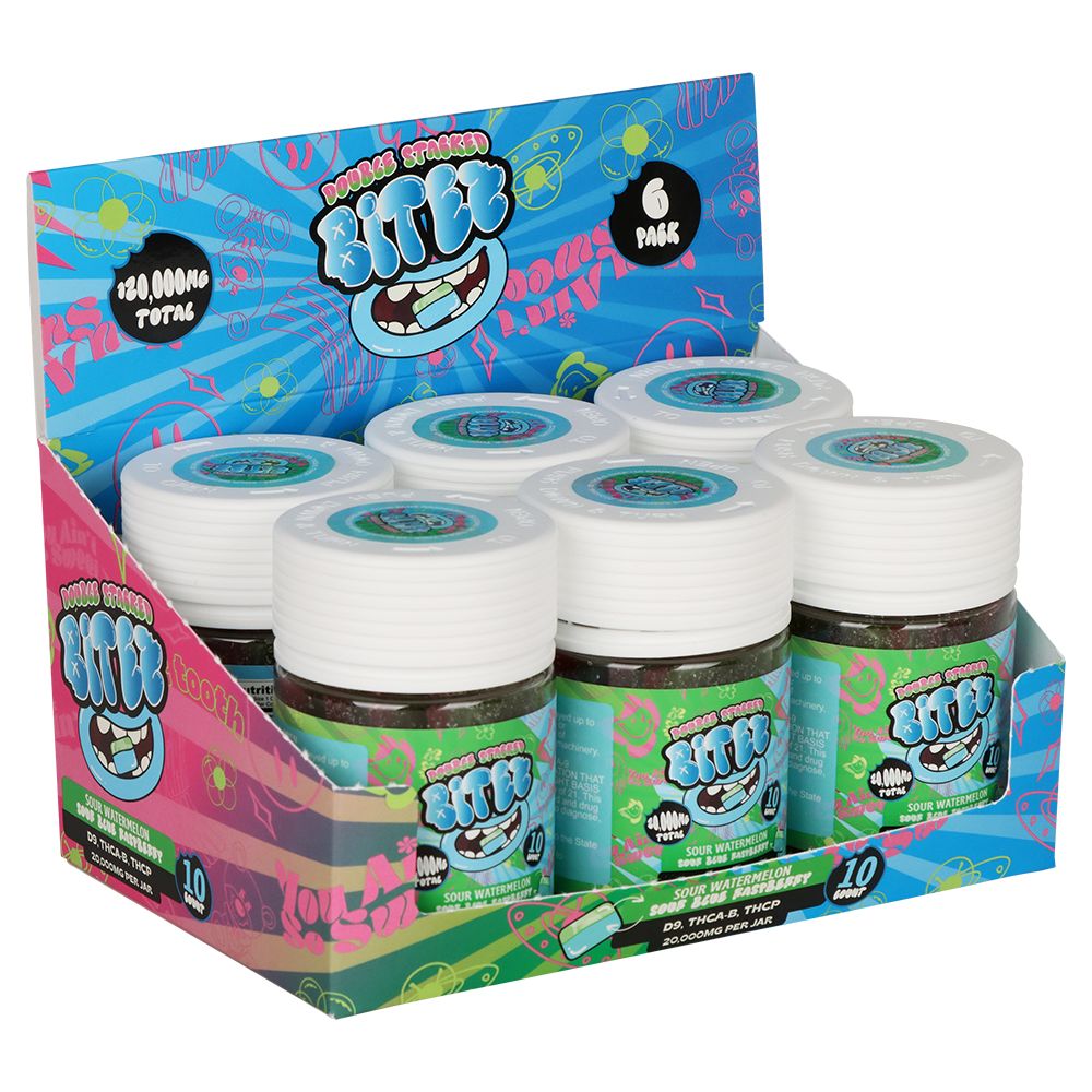 Double Stacked THC Bitez | 20000mg | 10pc | 6pk Display