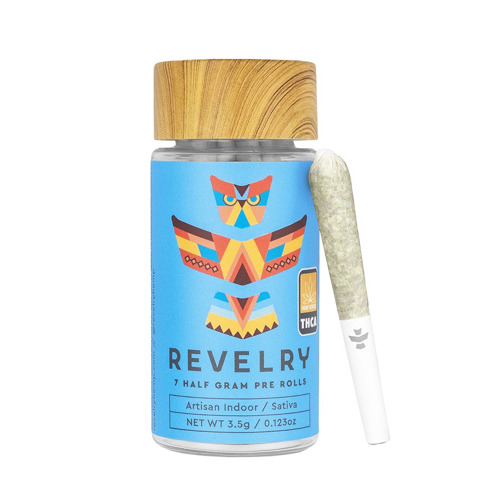 Revelry Premium Indoor THCA Pre-Rolls | 0.5g | 7pc Pack