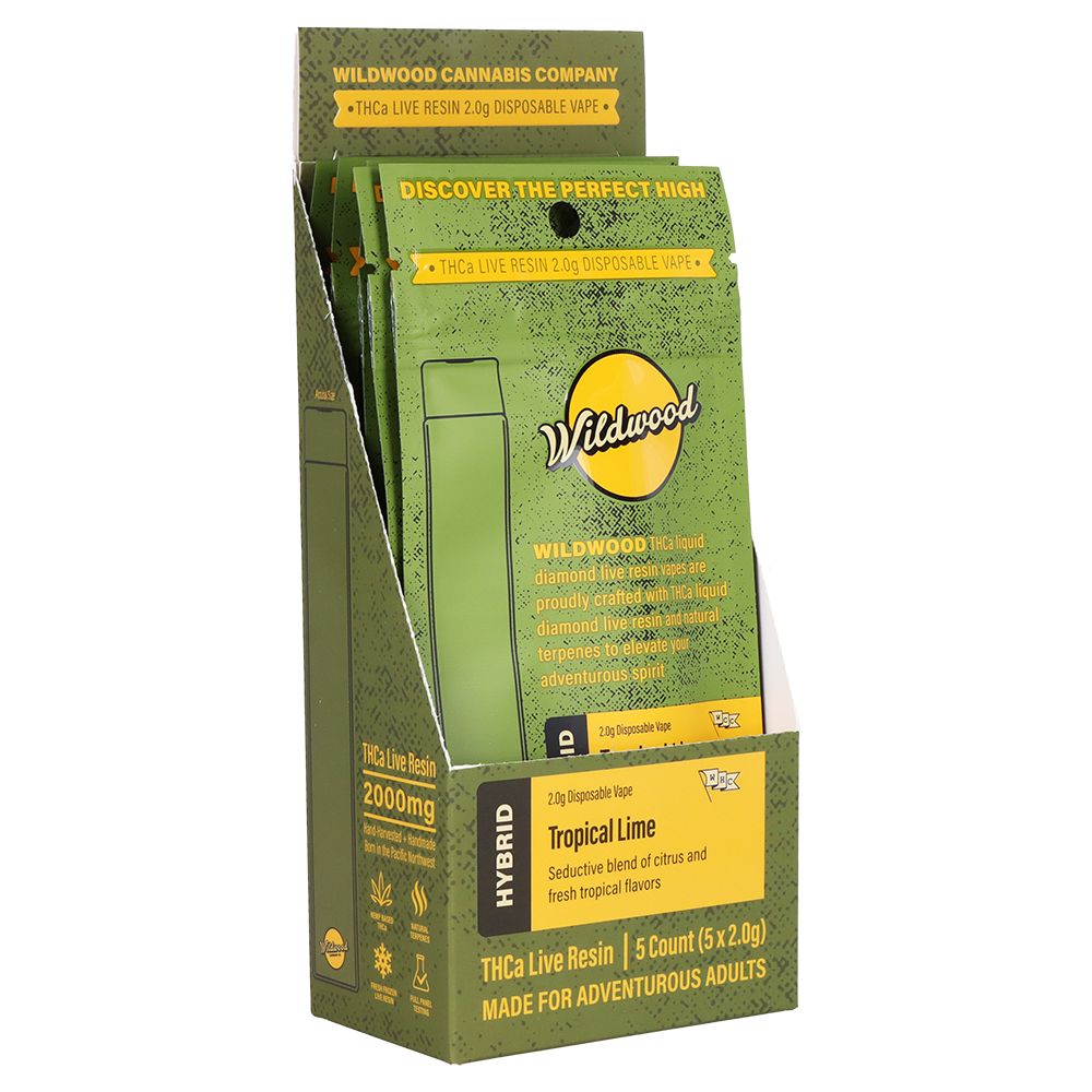 Wildwood Dispensary Grade Live Resin THCA Disposable | 2g | 5ct Display
