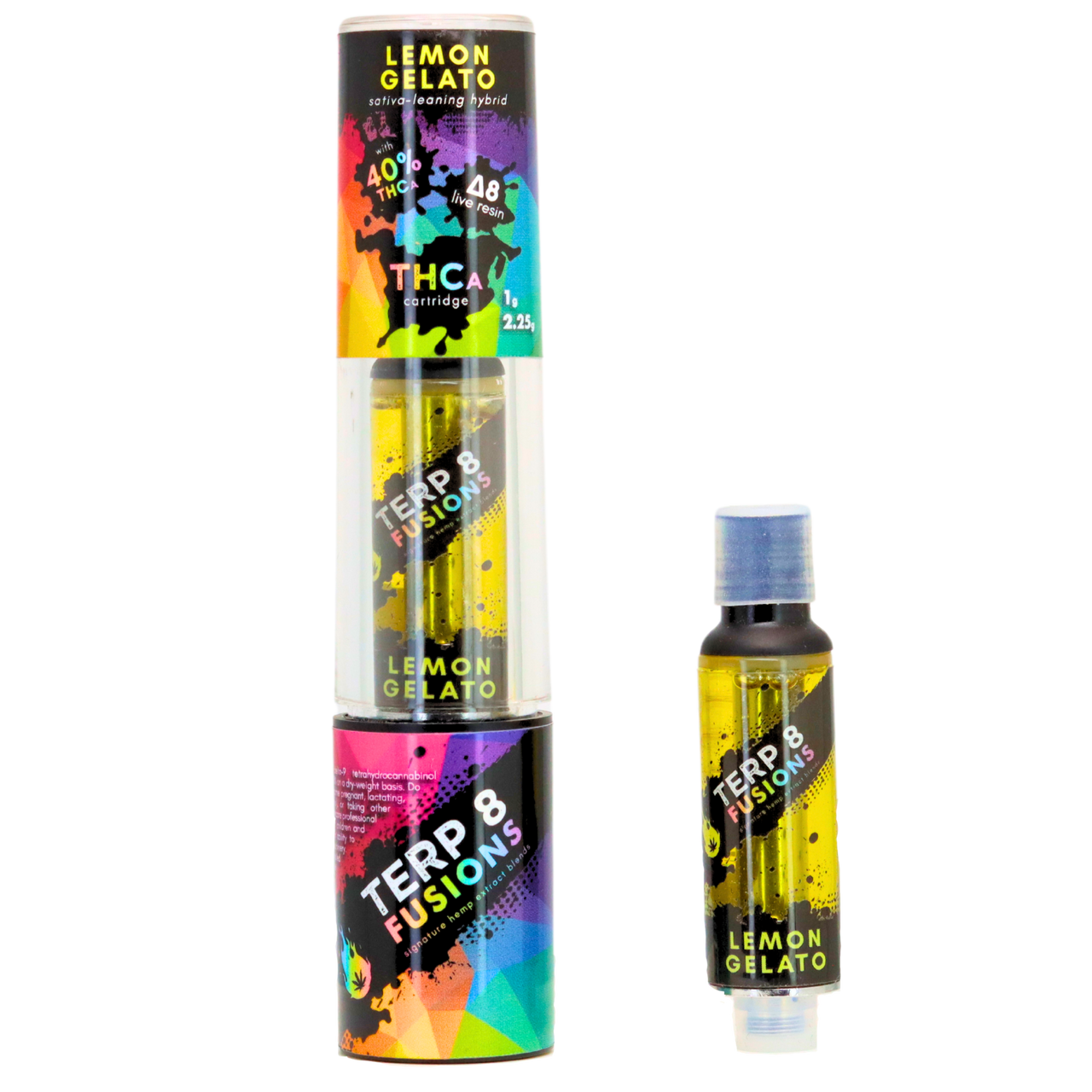 2.25-Gram Lemon Gelato THCA + D8 Live Resin Cartridge