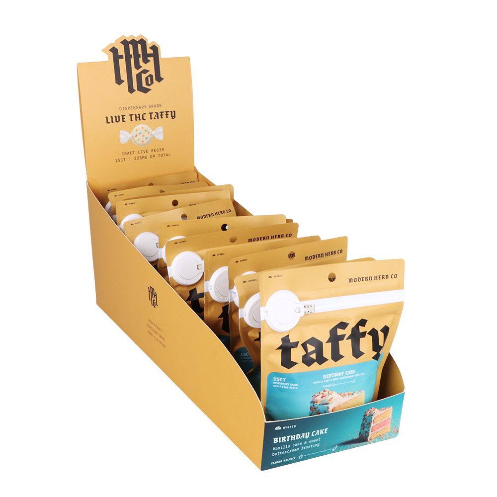 Modern Herb Co Live Resin D9 Taffy | 225mg | 15pc | 12pk Display