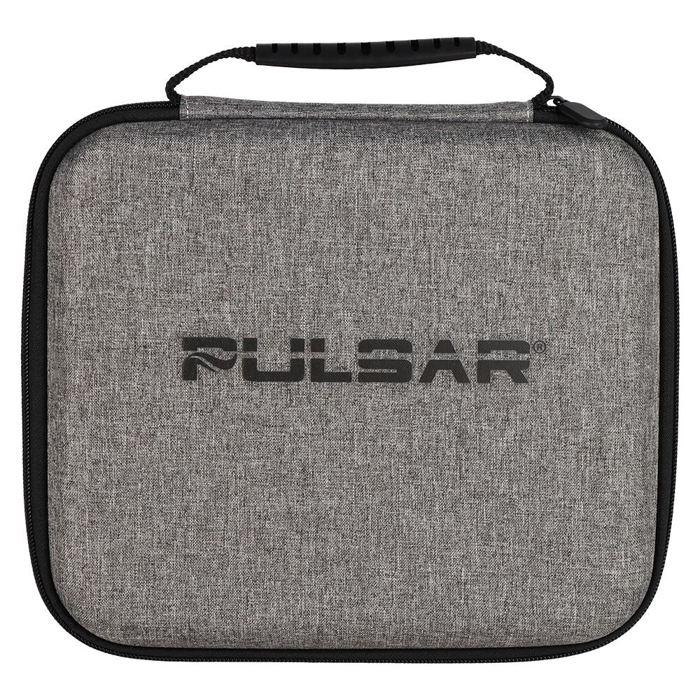 Pulsar Slant Neck Beaker Glass Water Pipe Zippered Case Travel Kit - 7" / Clear