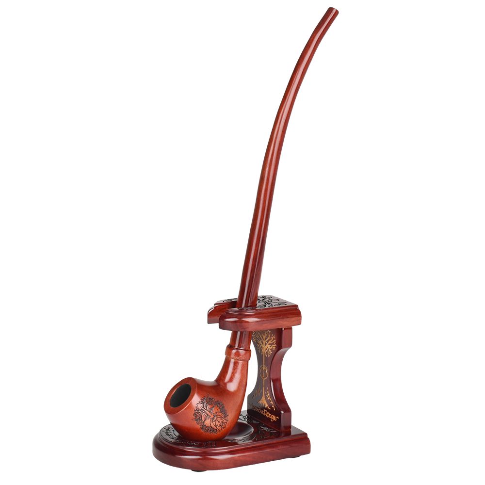 Pulsar Shire Pipes x LoTR TREEBEARD Pipe & MIDDLE-EARTH Pipe Stand Bundle - 13"
