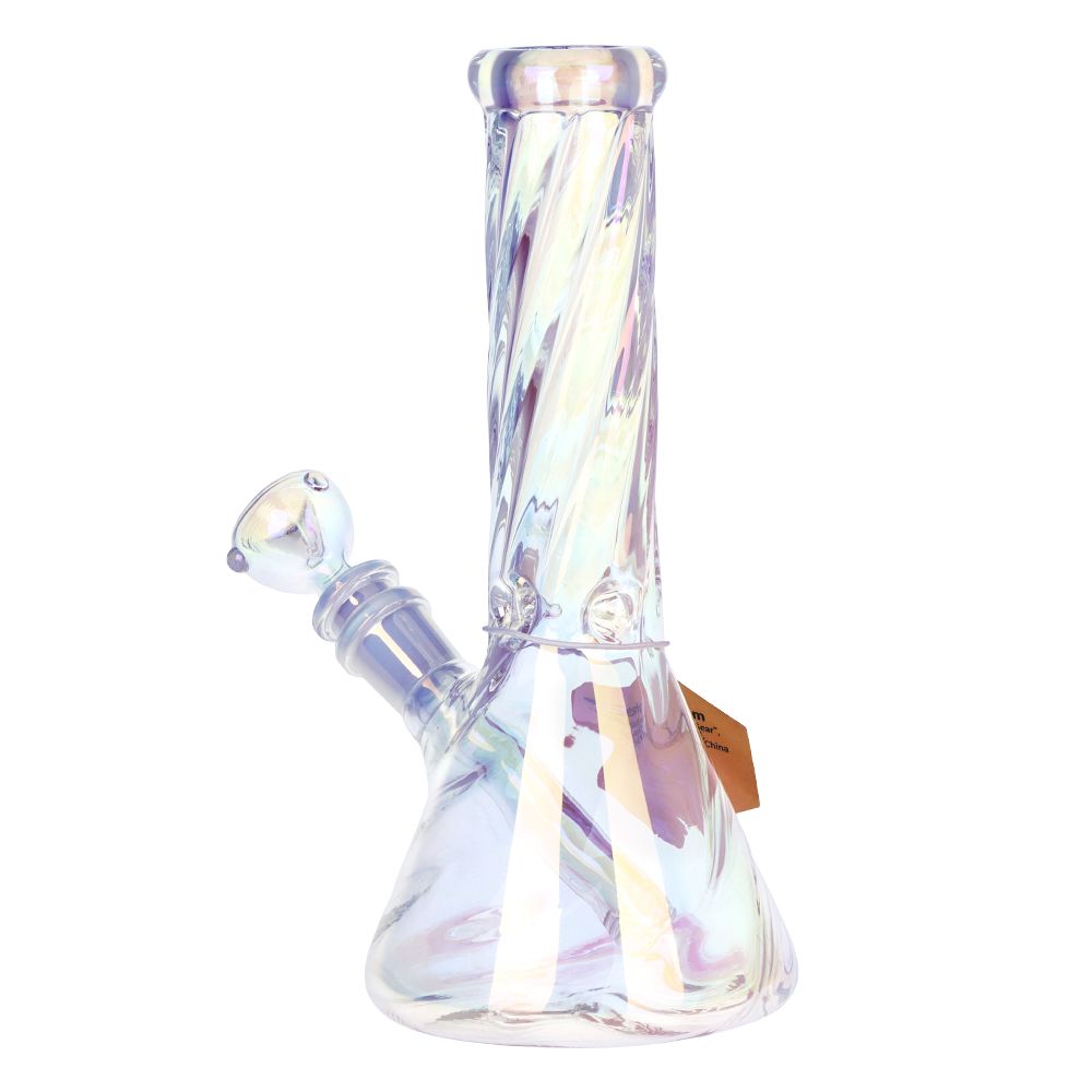 SeshGear Positive Twist Beaker Glass Water Pipe - 8.5" / 14mm F