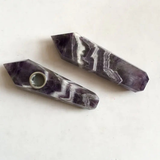 Amethyst Crystal Smoking Pipe (Single Unit)