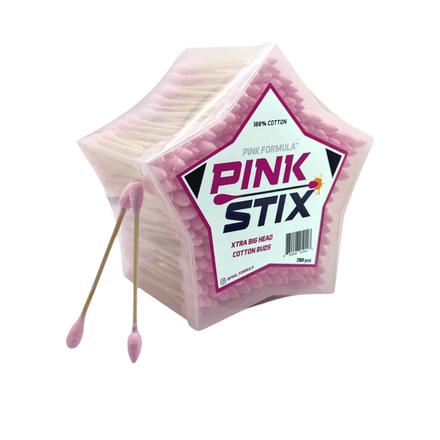 Pink Stix - XL Cotton Heads: Single Pack