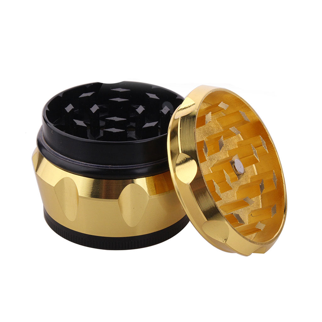 VINTAGE ALUMINUM EMBOSSED HERB GRINDER