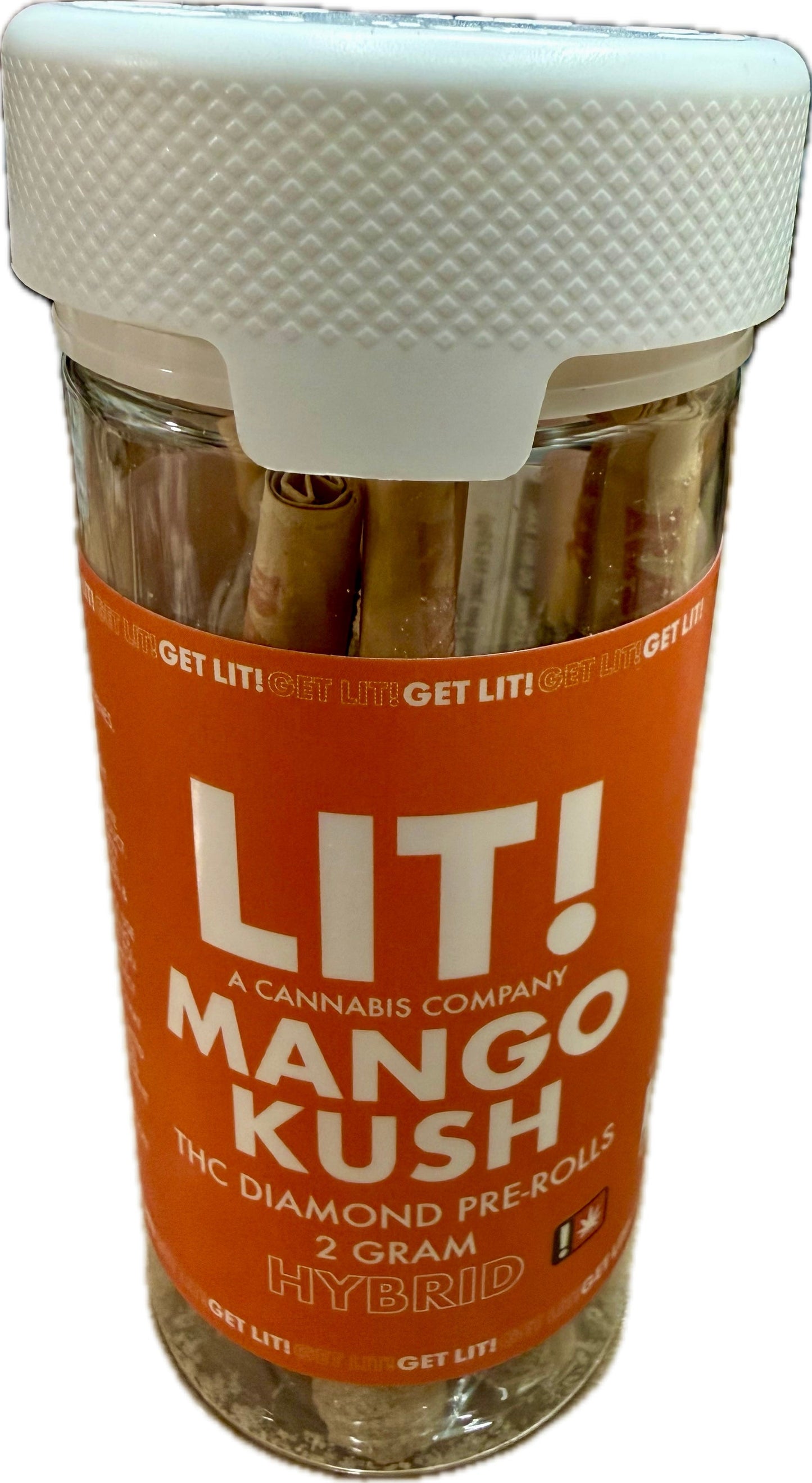 Diamond Lit! THC Liquid Diamonds Pre-Rolls - 2G x 10ct Jar (Hybrid)
