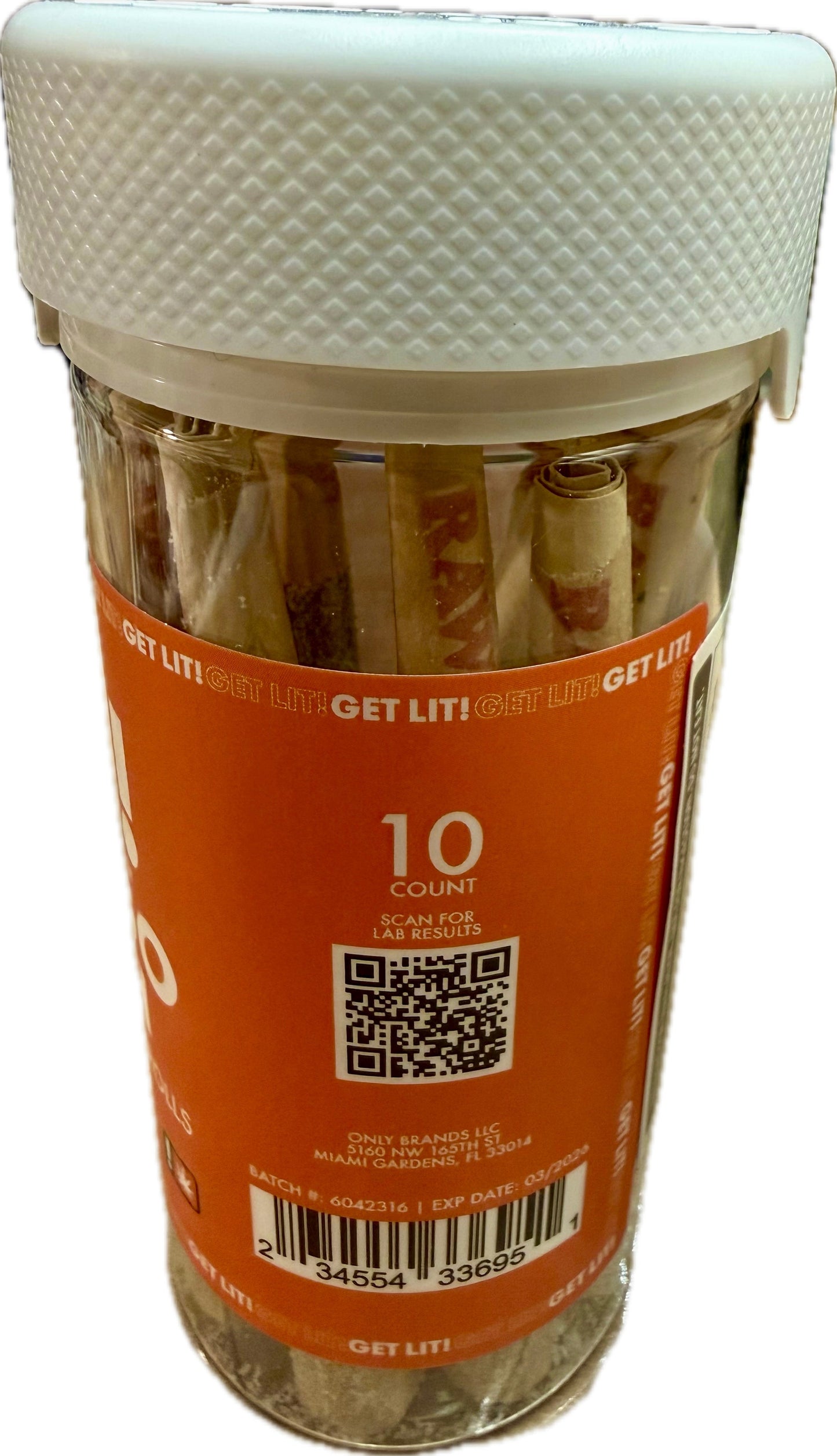 Diamond Lit! THC Liquid Diamonds Pre-Rolls - 2G x 10ct Jar (Hybrid)