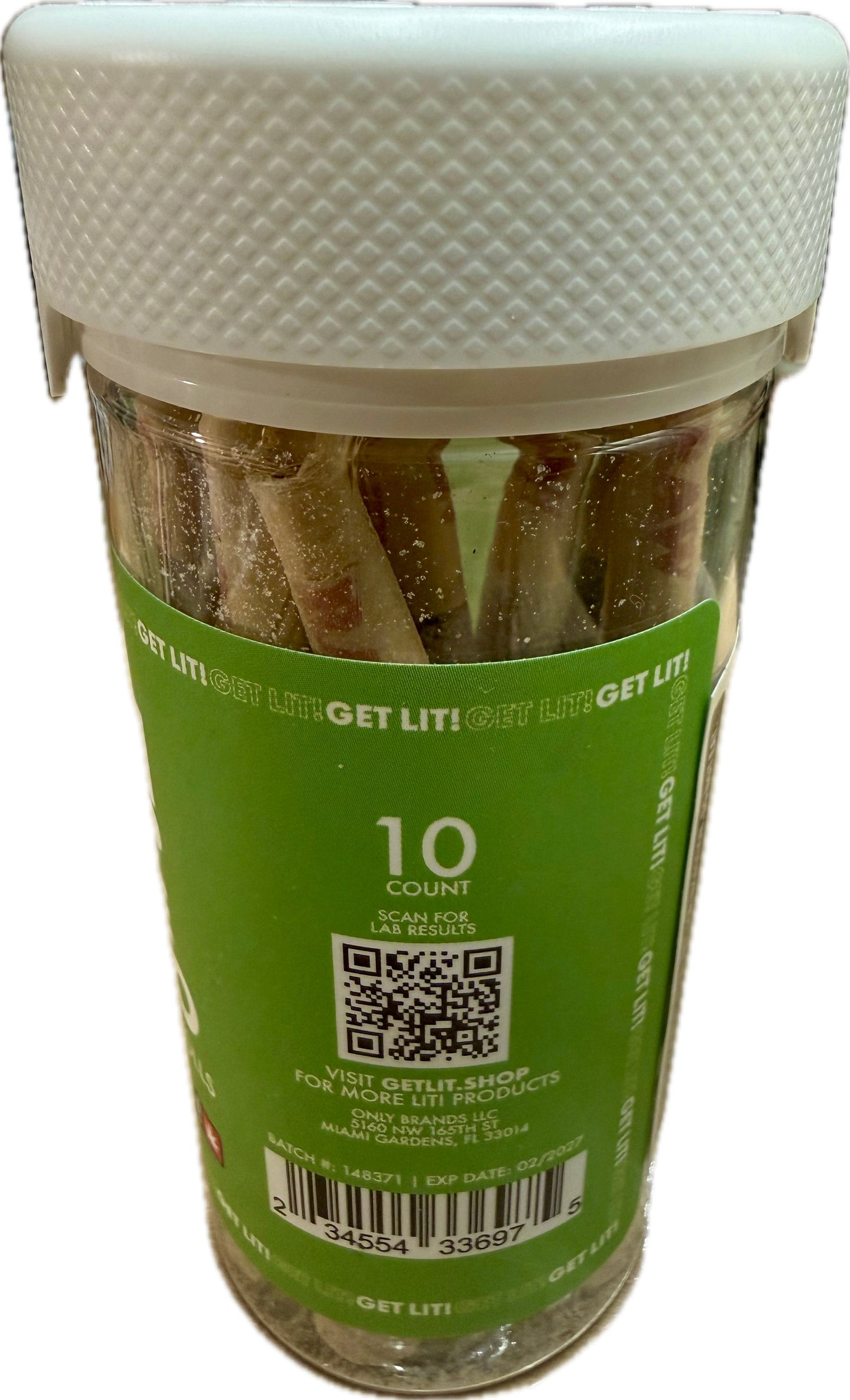 Diamond Lit! THC Liquid Diamonds Pre-Rolls - 2G x 10ct Jar (Hybrid)