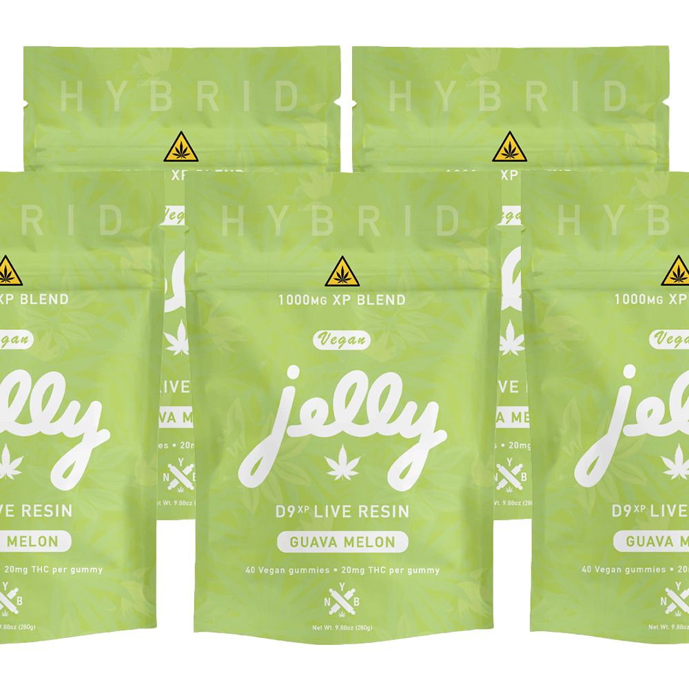 Not Your Bakery Jelly D9XP Vegan Gummies | 1000mg | 40pc | 5pk Bundle