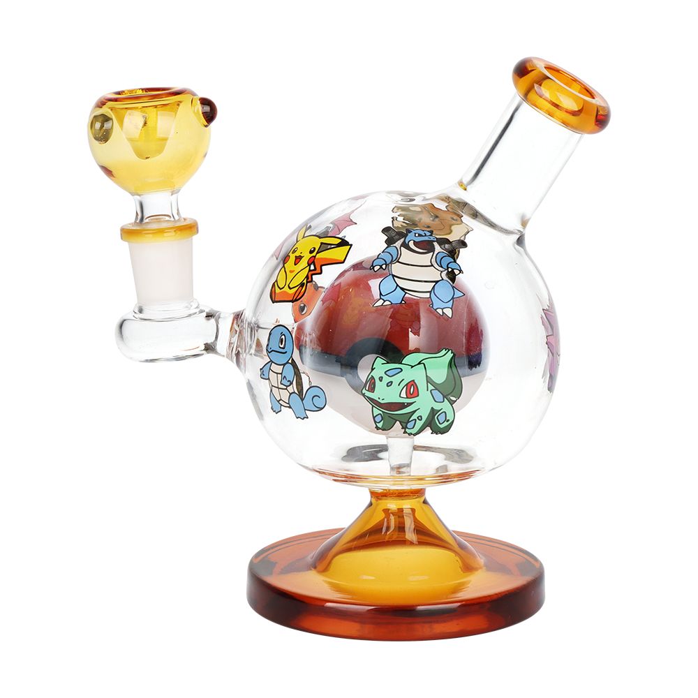 Pokemon Glass Water Pipe - 6" / 14mm F