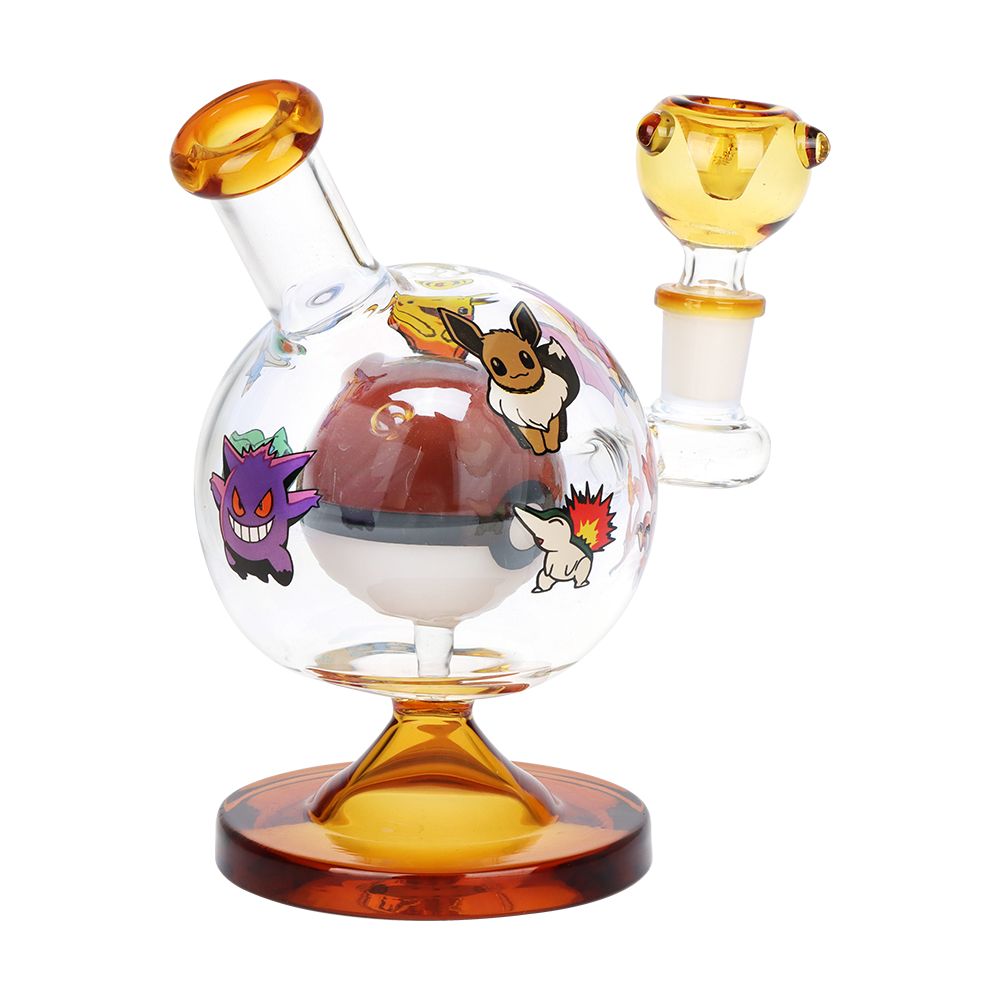 Pokemon Glass Water Pipe - 6" / 14mm F