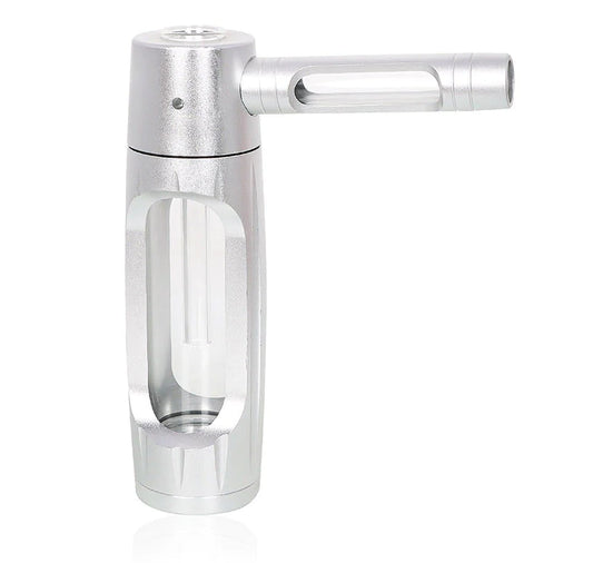 New 150mm Portable Aluminum Alloy Glass Smoking Pipe