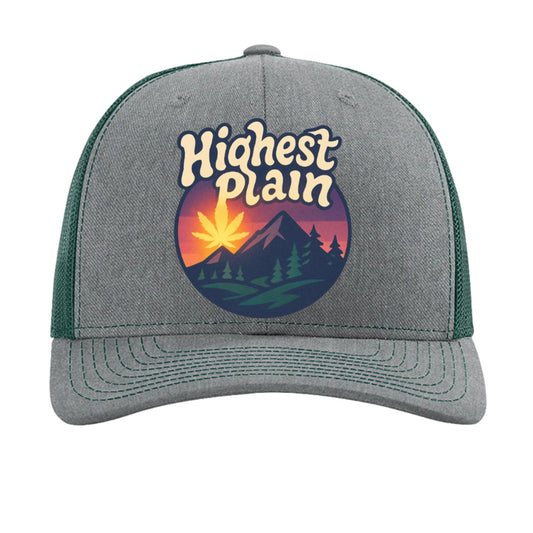 Heather Grey/ Dark Green - FRONT