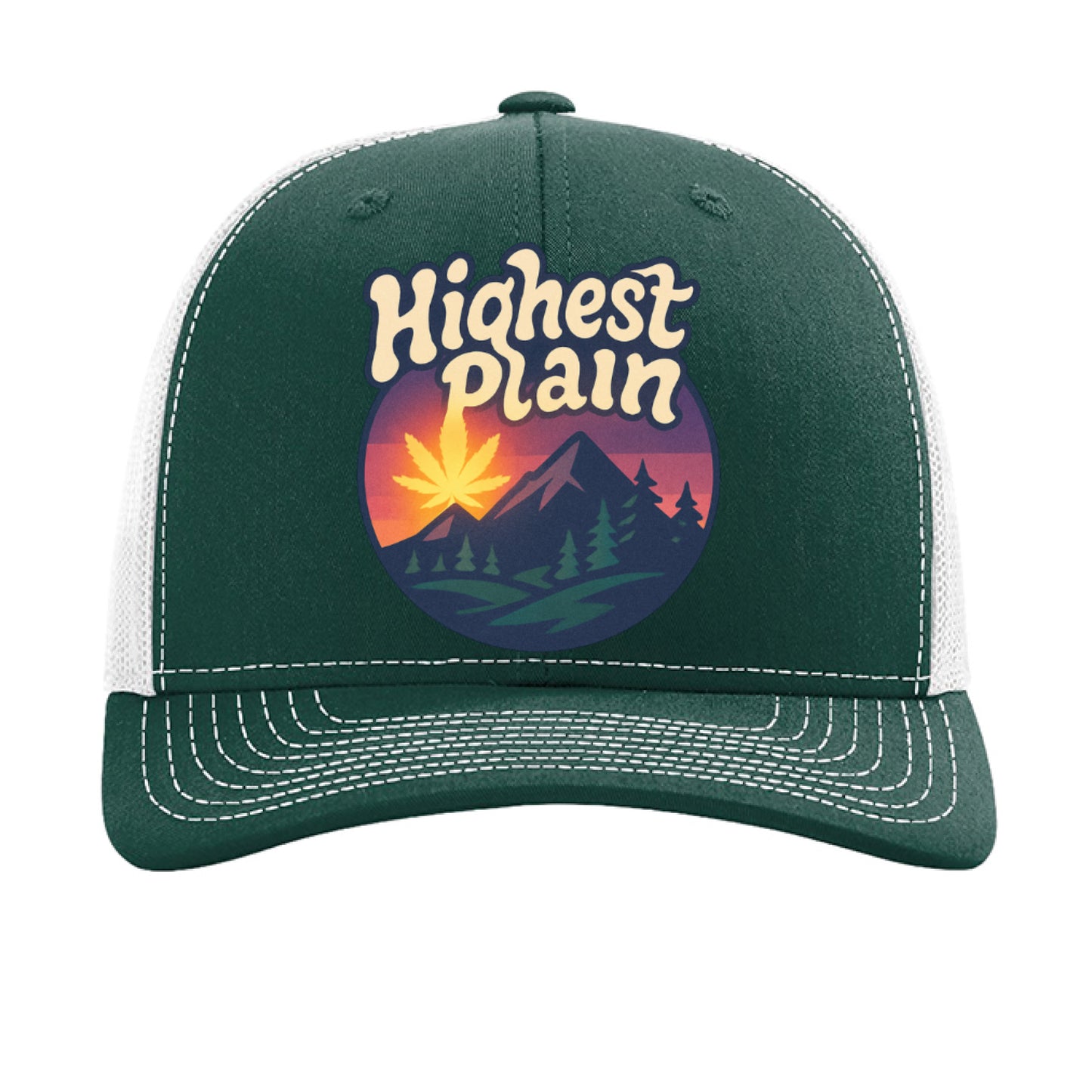 Dark Green/ White - FRONT